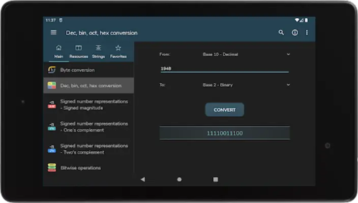 Informatic Calculations android App screenshot 3