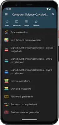 Informatic Calculations android App screenshot 8